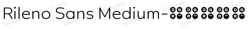 Rileno Sans Medium字体转换